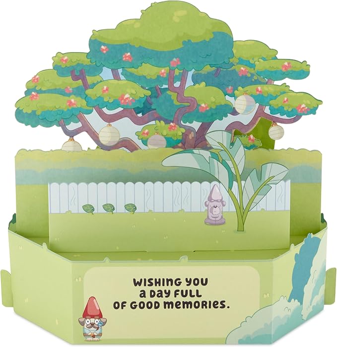Hallmark Paper Wonder Bluey Pop Up Card for Kids Birthdays, Back to School, Encouragement