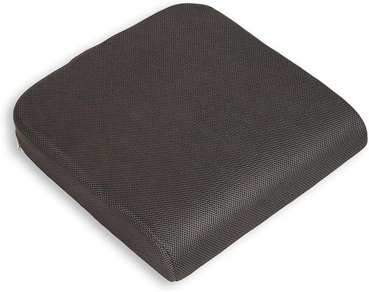 Mind Reader Air-Cloud Seat Cushion, Ergonomic Support for Posture, Pressure Relief, and Pain Reduction, Portable with Washable Cover, Memory Foam, Gray