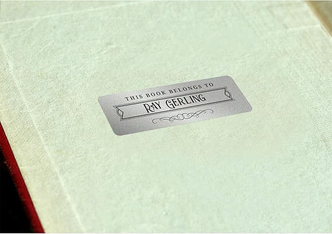 Avery Printable Return Address Labels, 0.75" x 2.25", Silver Foil, 300 Blank Mailing Labels (08986) (Pack of 5)
