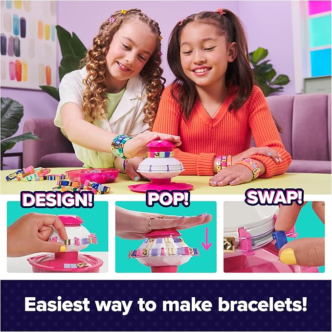 Cool Maker, PopStyle Bracelet Making Kit with 170 Beads, Make & Remake 10 (Packaging May Vary), Arts and Crafts Jewelry Kit, Kids Toys for Ages 7 and up