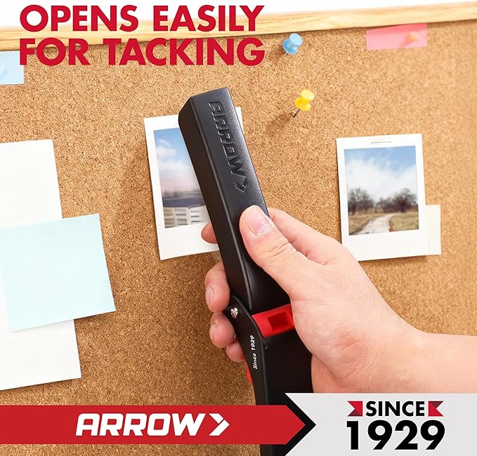 Arrow Office Stapler Set, 25 Sheet Capacity Metal Desk Staplers with 2100 Staples, Half Strip Design and Non-Slip Base, Spare Staple Storage for Classroom, Office and Home, 3 Pack