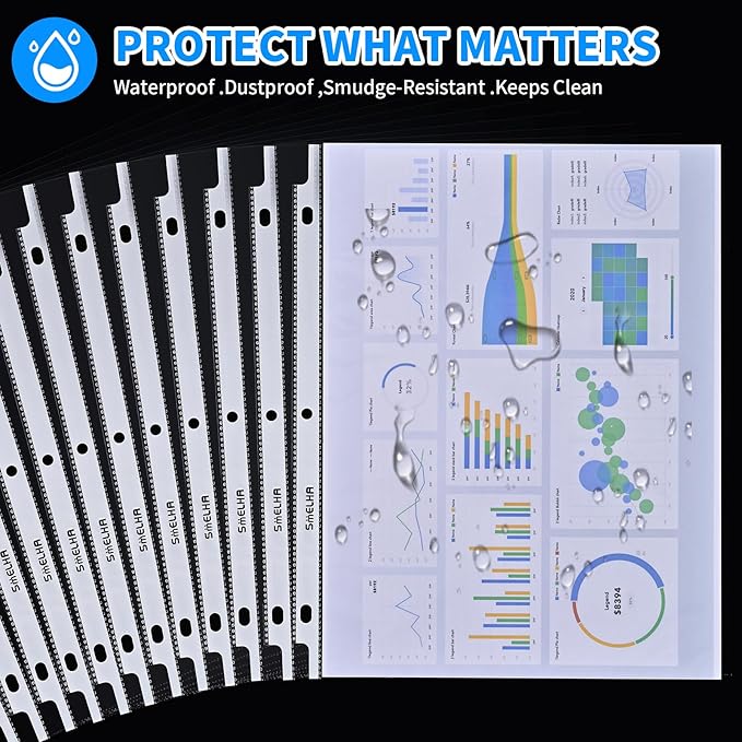 Sheet Protectors 600 Page,Page Protector 8.5" x 11" ，Upgraded Thick Material,for 3 Ring Binder, Top Loading Paper Protector with Reinforced Holes,Holds Multiple Sheets