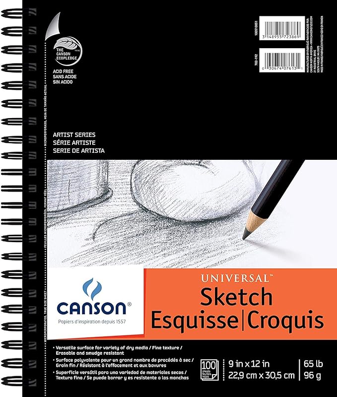 Canson Artist Series Universal Sketch Pad 9x12"