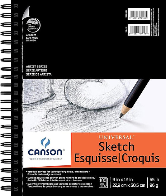 Canson Artist Series Universal Sketch Pad 9x12"