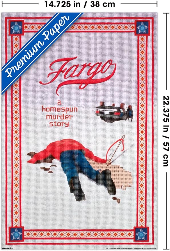 Fargo (1996) - One Sheet Wall Poster, 22.4L" x 14.7W", Premium Unframed Version