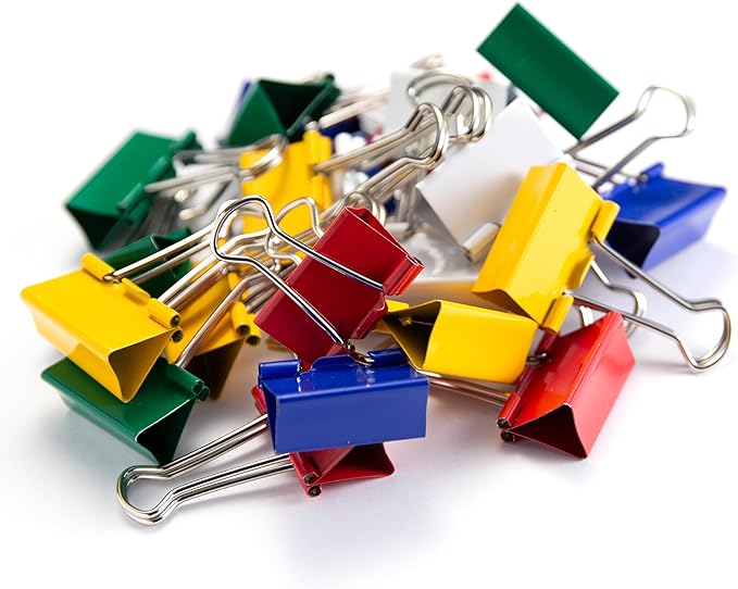 Officemate Assorted Color Binder Clips ()