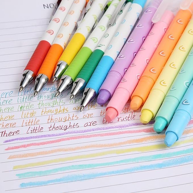 Mr. Pen- Bible Highlighters and Pens No Bleed, 12 Pack, Gel Highlighters, Bible Pens No Bleed Through