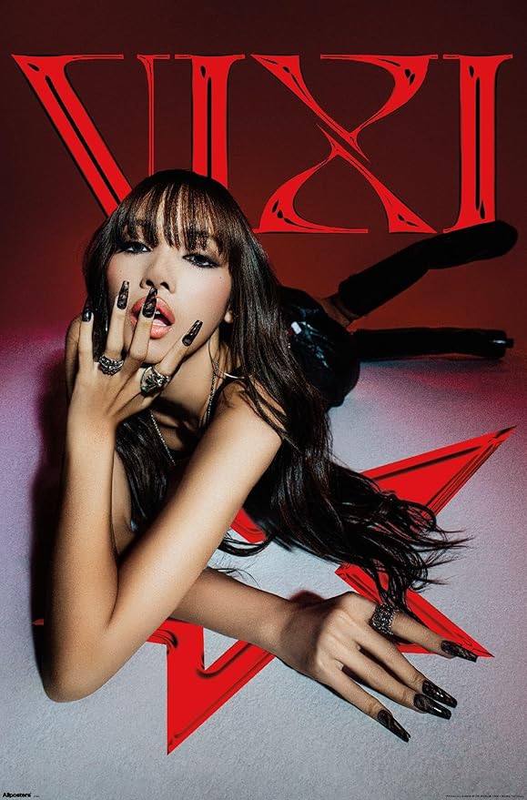 LISA - VIXI Red Star Wall Poster, 22.4L" x 14.7W", Premium Unframed Version