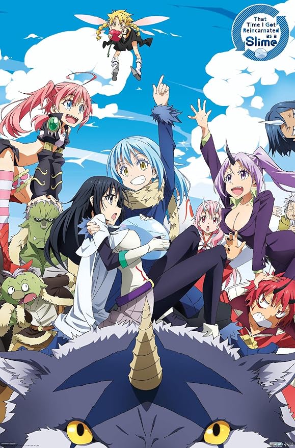 Trends International That Time I Got Reincarnated As A Slime - Group Wall Poster, 14.725" x 22.375", Premium Unframed Version