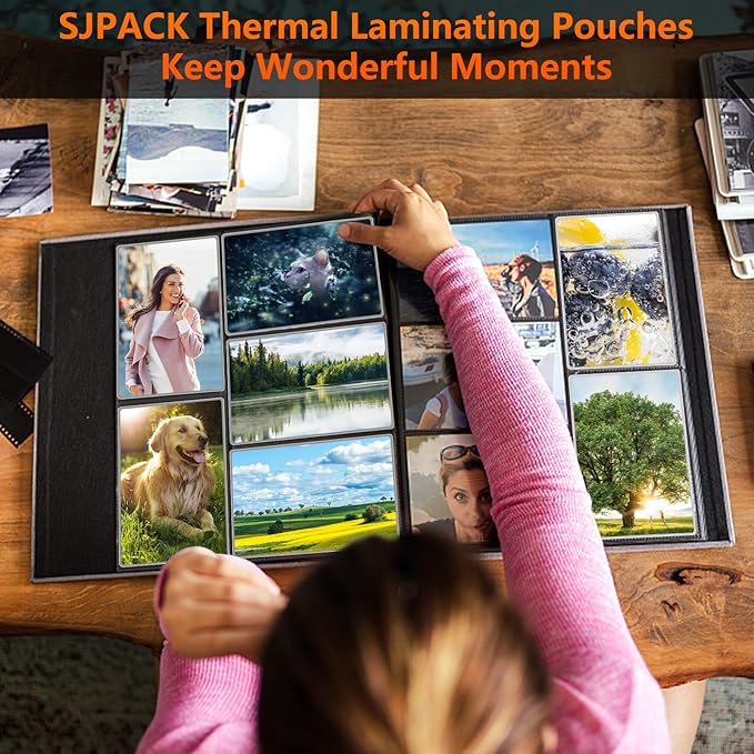 SJPACK Thermal Laminating Pouches, 9 x 11.5 Inches Laminating Sheets, 3 mil Thick Laminate Sheets, 3000 Pack,Clear