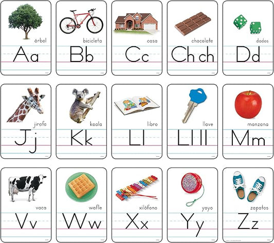 Franja Ilustrada del Abecedario Manuscrito (Zaner-Bloser) Bulletin Board Set