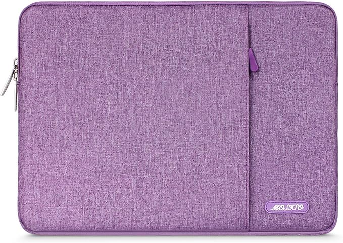 MOSISO Laptop Case 14 inch, 14 inch Laptop Sleeve Compatible with HP Lenovo Dell ASUS Acer, HP Stream, Dell Latitude, Lenovo IdeaPad, Polyester Vertical Computer Sleeve Bag with Pocket, Ultra Violet