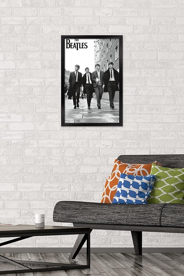 Trends International The Beatles - In London Wall Poster, 22.4L x 14.7W, Black Framed Version