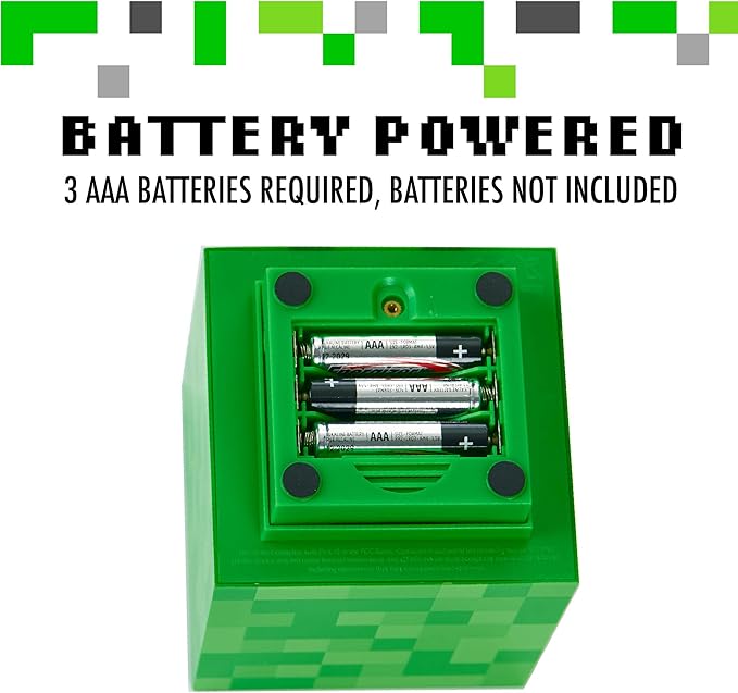 Paladone Minecraft Creeper Desk Light with Official Creeper Sounds, Handheld Night Light for Kids Room or Gamer Décor - Licensed Minecraft Gifts