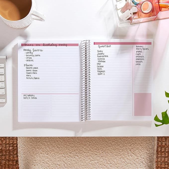 Erin Condren Productivity 8.5x11 Bold Blooms Cover Notebook Spiral Bound Journal for Writing, and Note Taking, Premium Paper, Stylish Floral Cover, Perfect for School, Office, and Creative Planning
