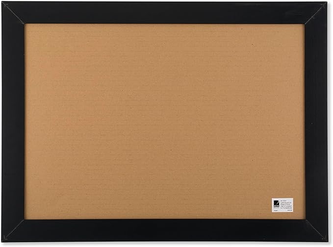Quartet Cork Board Bulletin Board, 17" x 23", Framed Corkboard, Black Frame, Decorative Hanging Pin Board, Perfect for Office & Home Decor, Home School Message Board or Vision Board (79281)