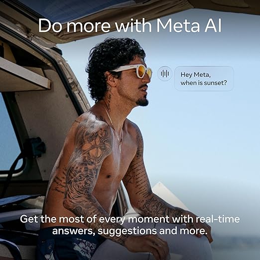 Oakley Meta HSTN, Clear | Smart AI Glasses for Men, Women — Performance for Sports, Athletes — Camera, Audio, Video — 8 Hour Battery — 3K HD Resolution — Clear to Grey Transitions® Lenses