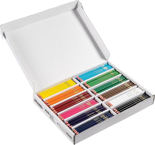 Prang Colored Pencils Classroom Pack, Assorted Colors, 3.3 mm Core, 288 Count