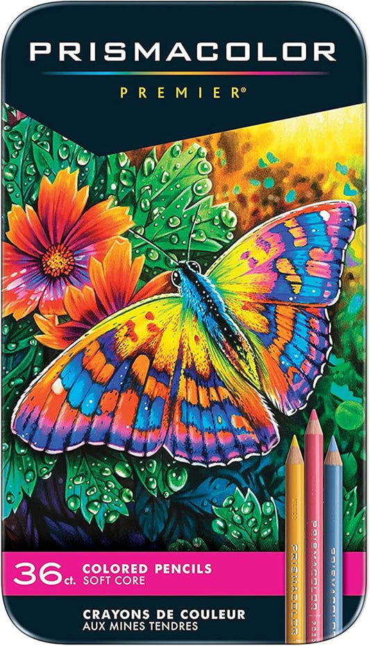 Prismacolor Premier Soft Core Colored Pencils, Assorted Colors, 36ct.