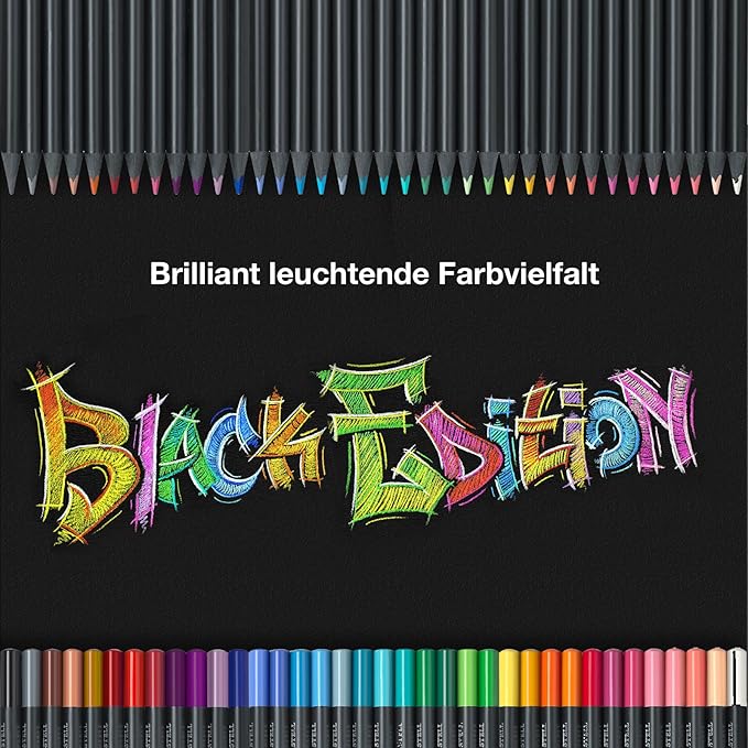 Faber-Castell Black Edition Colored Pencils, Classic, Easter Basket Stuffer Supplies