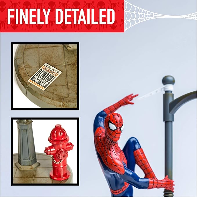 Paladone Spiderman Desk Lamp - Officially Licensed Disney Table Light, Marvel Streetlight Spider Man Spotlight, Gift for Multiverse Fans