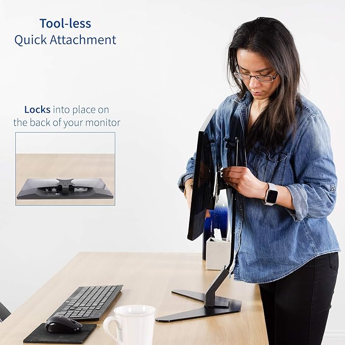 VIVO Quick Attach VESA Adapter Plate Bracket Designed for Dell Monitors S2218, S2318, S2319, S2418, S2419H, S2718, S2719, SE2419H, and More (MOUNT-DLS024)