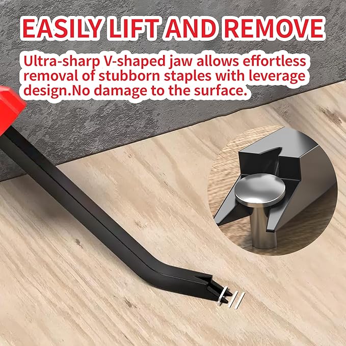 Staple Remover Heavy Duty Upholstery Stapler Remover Tool Staple Puller Lifter Tool for Carpet, Wood, Floor, Construction, Furniture