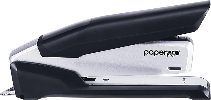 PaperPro - 1115 - inPOWER+ 28 Premium Stapler with Built-in Staple Remover, 28 Sheets, Full-Strip, Black/Silver