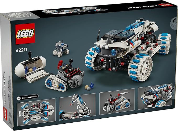 Lego 42211 Technic, Lunar Outpost(R) Moon Explorer Car, Toy, Birthday Gift, Blocks, Boys, Girls, Kids, 10, 11, 12 Years, Elementary School, Space Science