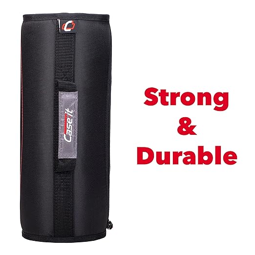 Case-it King Sized Binder 4-Inch D-Ring Jet Black | 800 Sheet Capacity | 5 Subject File Folder | With Shoulder Strap | Pack of 4