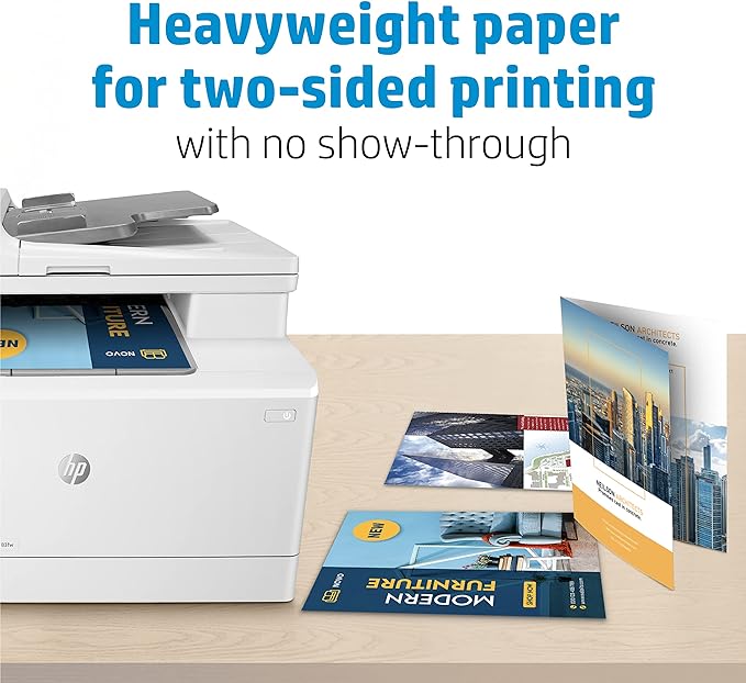 HP Professional Business Paper, Glossy, 8.5x11 in, 52 lb, 150 sheets, works with laser printers (4WN10A)