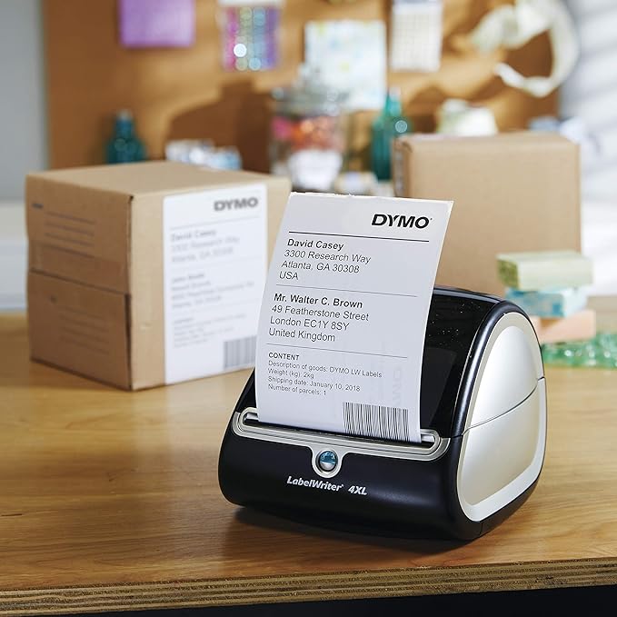 Dymo LabelWriter 4XL Label Printer, Prints up to 10cm Wide Labels, USB Connected