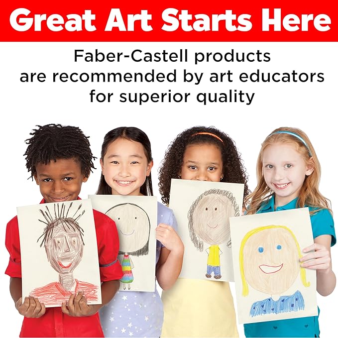 Faber-Castell World Colors Colored Pencil School Pack - Traditional & Skin Tone Colored Pencils - 300 Coloring Pencils and 12 Pencil Sharpeners