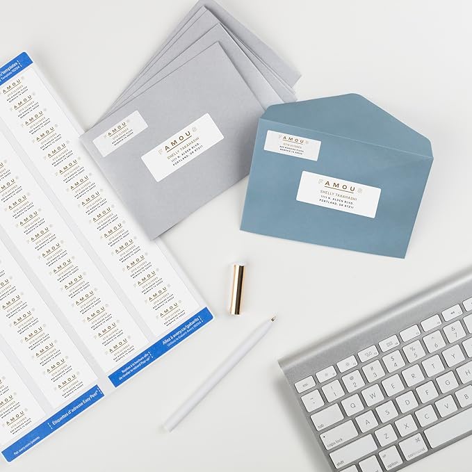 Avery Printable Return Address Labels with Sure Feed Technology, 2/3" x 1-3/4", White, Laser & Inkjet Compatible, 600 Blank Labels per Pack, Great for High-Volume Mailing (5-Pack of 18294)