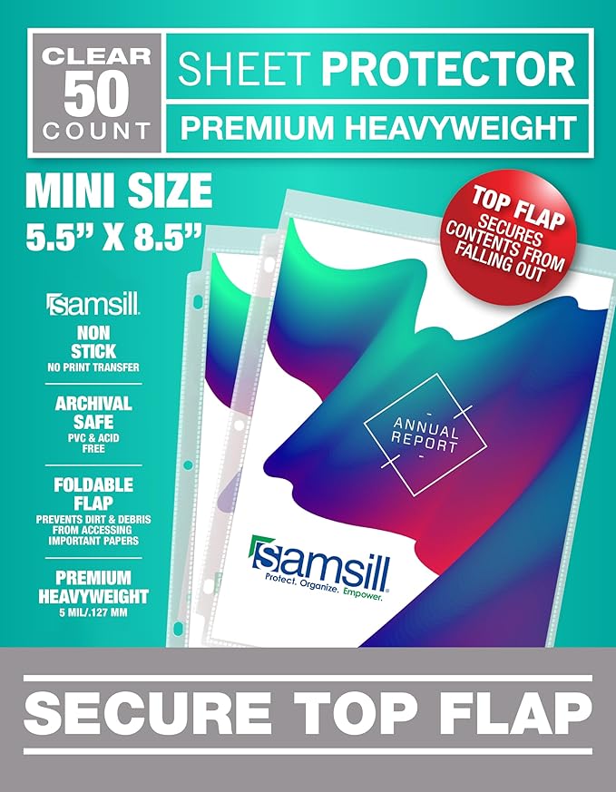 SAMSILL Secure TOP Sheet Protector Family