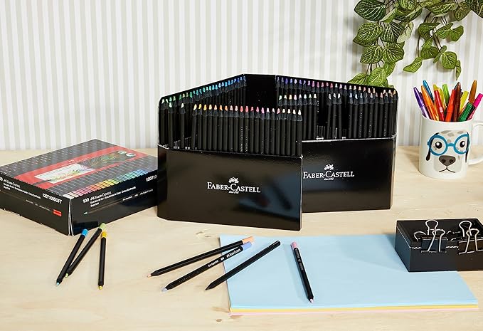 Faber-Castell Colored Pencils, Supersoft EcoPencil, 1207100SOFT, 100 Colors