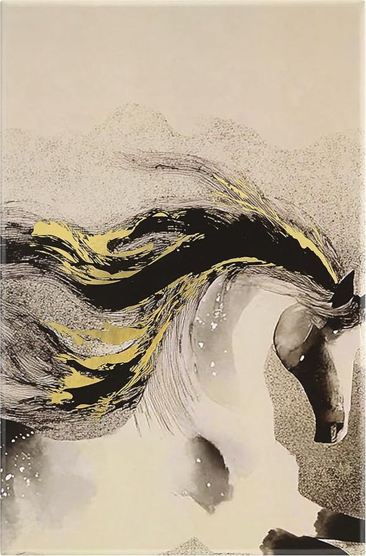 Moleskine Limited Edition Year of the Horse 2026 Calligraphy Notebook in Gift box, Hard Cover, Large (5" x 8.25") Ruled/Lined, Light Grey, 176 pages