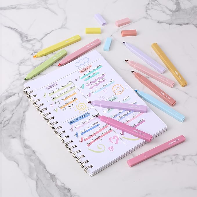 Mr. Pen Aesthetic Highlighters - 16 pcs, Chisel Tip, Assorted Pastel Colors, No Bleed Bible & General Use Highlighters, Perfect for Christmas Gifts & Bible Marking