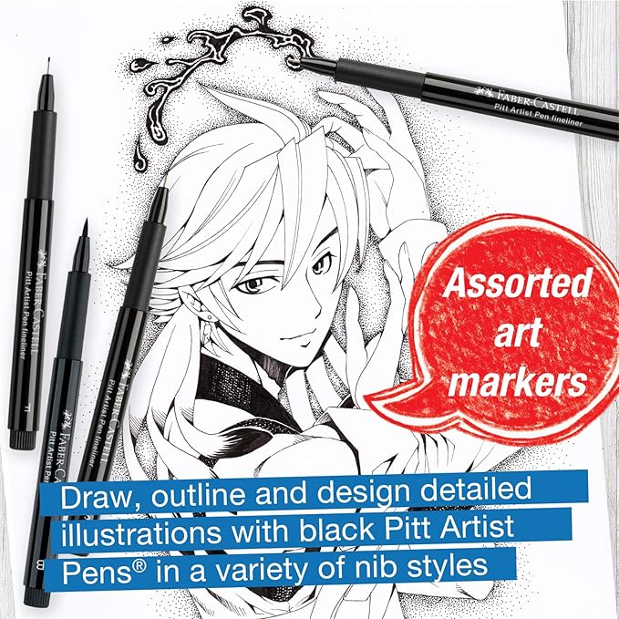 Faber-Castell PITT Artist Pen Manga Drawing Set 167132