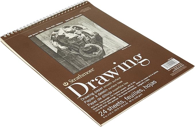 Strathmore (400-104 400 Series Drawing, Smooth Surface, 9x12, 24 Sheets