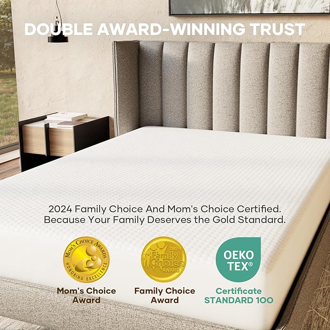 OhGeni 100% Waterproof Mattress Protector,Queen Size Mattress Soft Pad,Hair & Bedwetting Resistant,Cooling Breathable Fitted Sheets,Washable Bed Cover,Non-Slip Deep Pocket,Noiseless for Bedroom,Brown