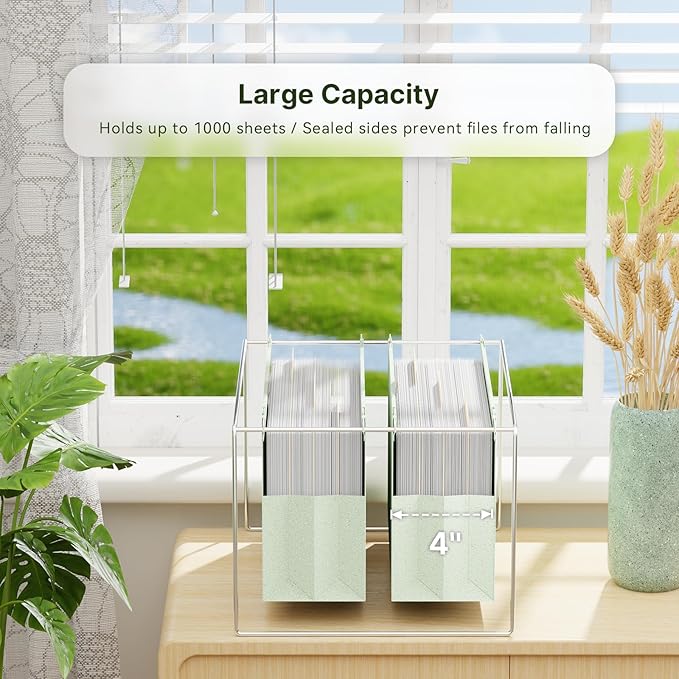 XINGIA Legal Size Hanging File Folders Extra Capacity,4 Inch Expandable Filing Cabinet Folders for Bulky Files,Tax,Contract Storage,Wheat Straw Heavy Duty File Organizer for File Frame,Box,Drawer