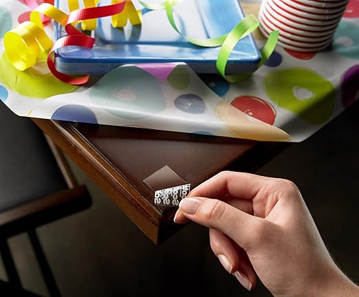 Scotch Restickable Mounting Tabs, Clear, 1 in x 1 in, 18 Tabs (Pack of 5)
