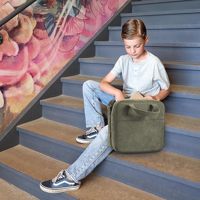 Sturdy 3-Ring Zipper Binder with Shoulder Strap for School – Beautiful 2-Inch Zip-Up Binder with Extra Pockets Holds 500 Sheets, Books & Laptop – Easy-to-Carry Trapper Keeper Made of Premium Fabric