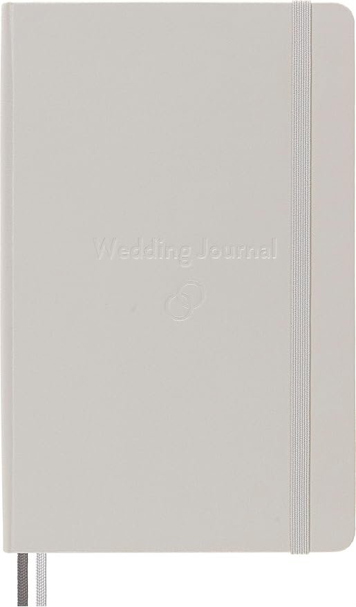Moleskine Passion Journal, Wedding, Hard Cover, Large (5" x 8.25") Pearl Grey, 400 Pages