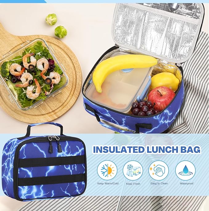 Camo Backpack for Boys, Tactical Boys Backpack for School, Kids Backpack With Lunch Box Pencil Case USB Charging Port Military Army Schoolbags for Boy Teens Kids Elementary Middle High School