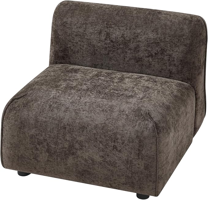 Christopher Knight Home Milio Modern Accent Chair with Ottoman Foot Rest, Wooden Frame Club Chair and Ottoman, Comfy Living Room Lounge Chair with Coffee Table, Single Sofa and Footstools, Brown