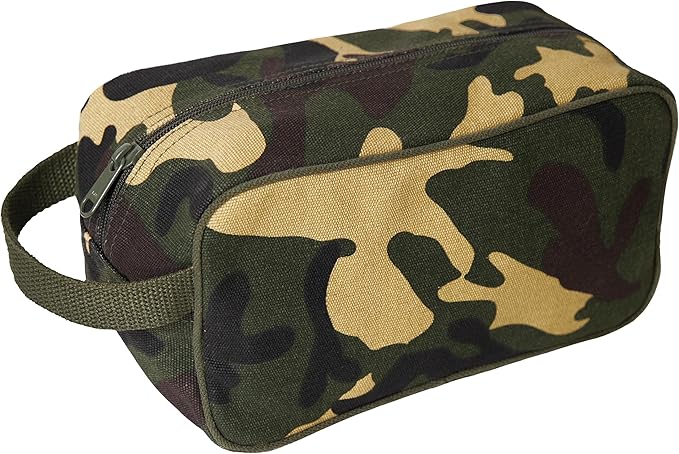 Rothco Heavyweight Canvas Travel Dopp Kit - Shave and Shower Toiletry Organizer