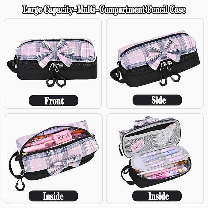 Girls Backpack,Kids School Backpack With Lunch Box Pencil Case Set,Cute Childrens Schoolbag For Girls