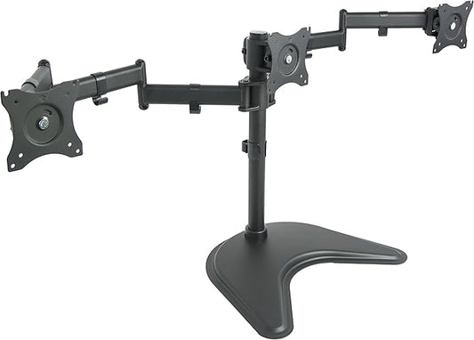 VIVO Triple Monitor Mount Fully Adjustable Desk Free Stand for 3 LCD Screens up to 24 inches STAND-V003P